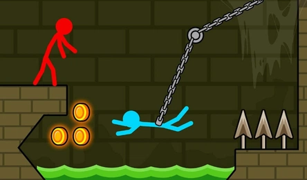 Red and Blue Stick: fire and water 2
